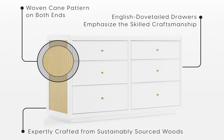Aspen dresser white specifications image