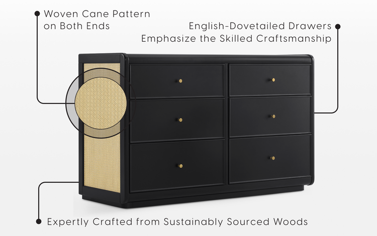 Aspen dresser black specifications image