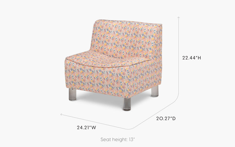 Wren Chair Girl Floral Dimensions Image
