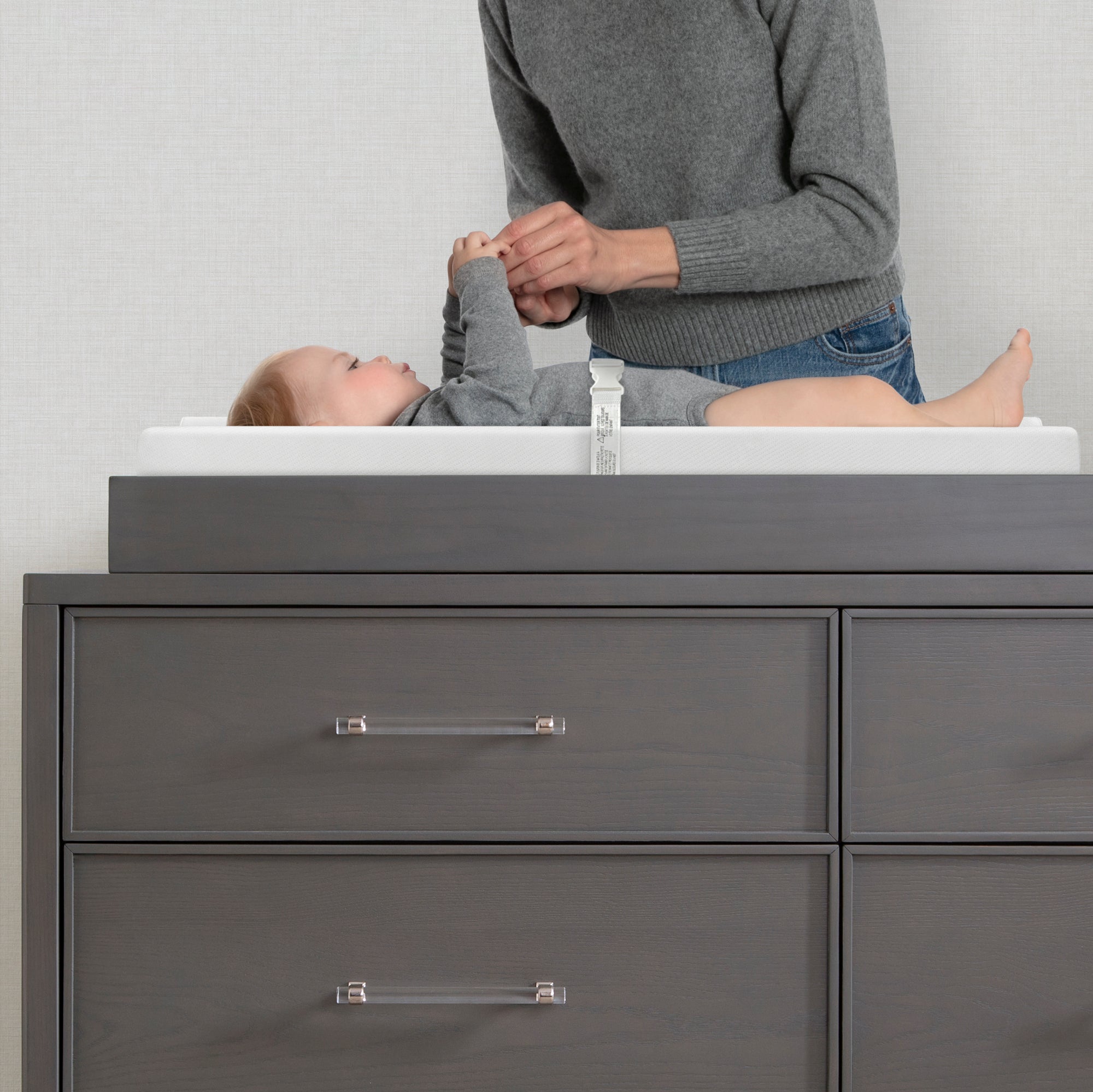 Changing Pad Grey Changing Table Contour Changing Pad