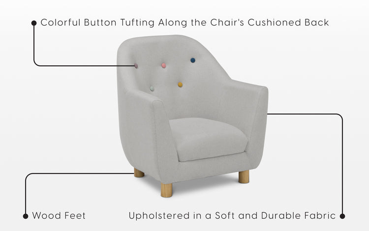 Piper Chair Grey Specifications image