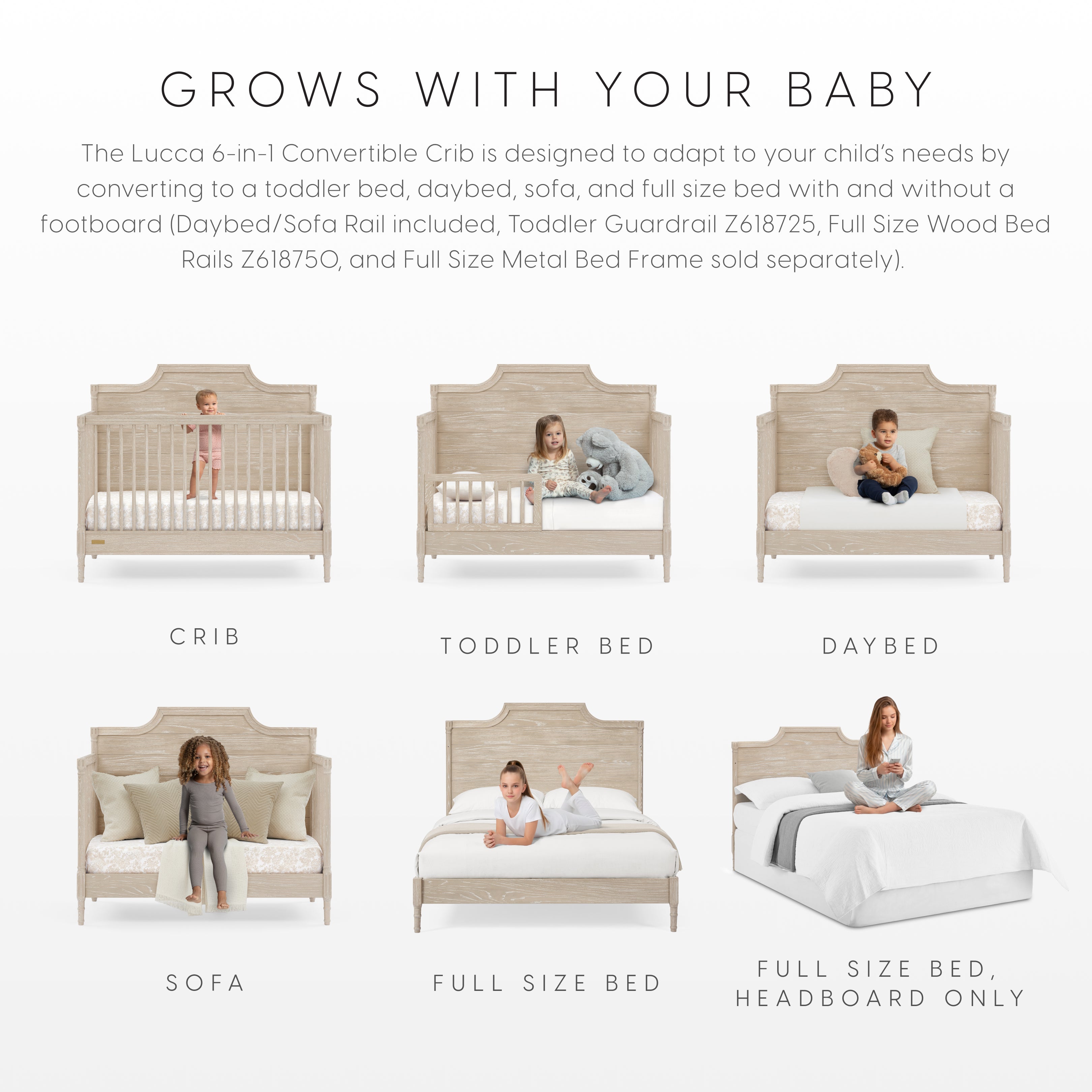 Lucca 6-in-1 Convertible Crib | Products | Bellini