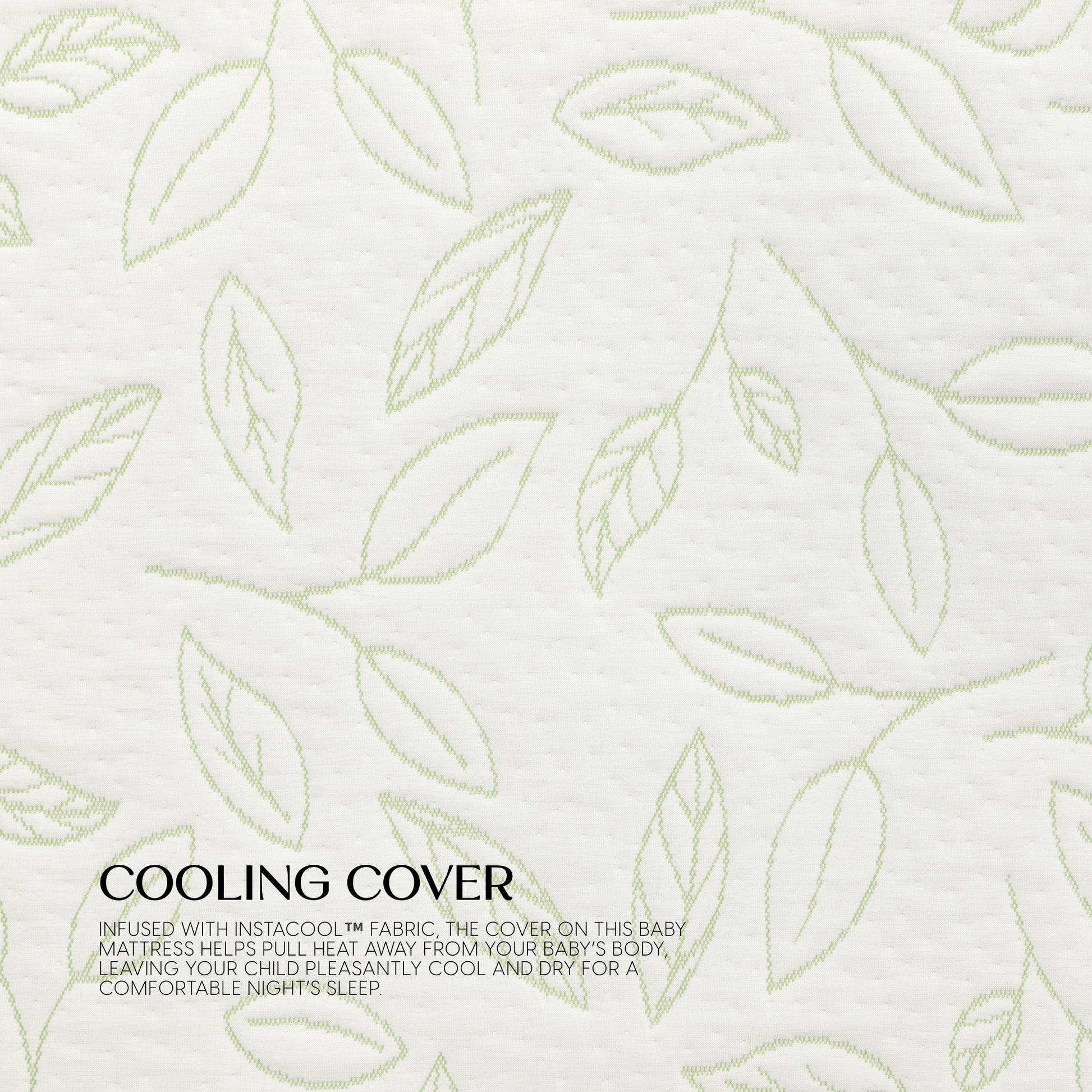 Breathable Oval Luxury Mattress - White with Green - Product image 5