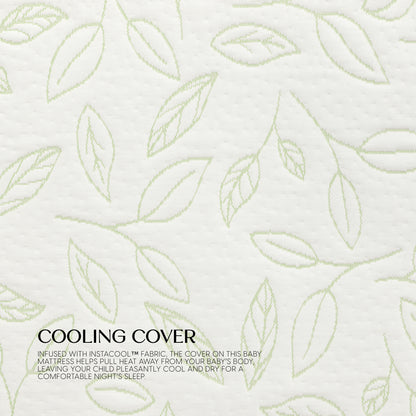 Breathable Oval Luxury Mattress - White with Green - Media 45319405338916