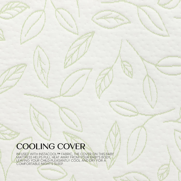 Breathable Oval Luxury Mattress - White with Green - Media 45319405338916