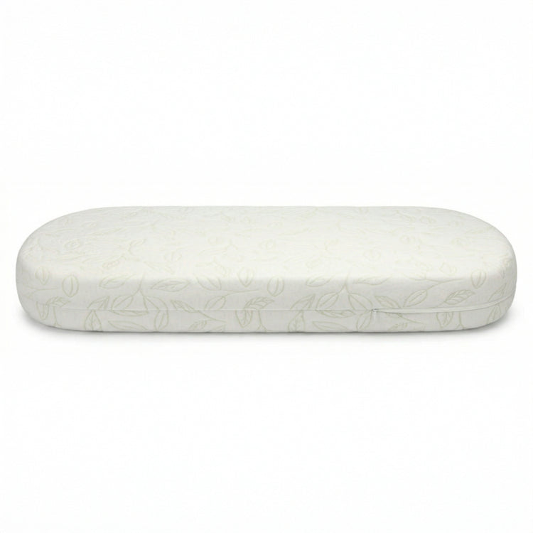Breathable Oval Luxury Mattress - White with Green - Media 45319405469988
