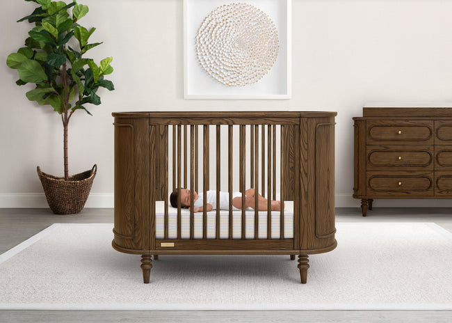 Complete the Look - Oval Organic Jersey Cotton Crib Sheet and Changing Pad Cover Set
