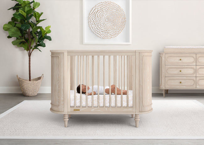 Complete the Look - Oval Organic Jersey Cotton Crib Sheet and Changing Pad Cover Set
