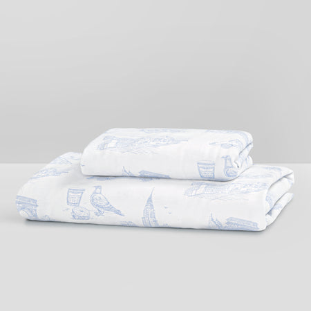 NYC Toile Blue