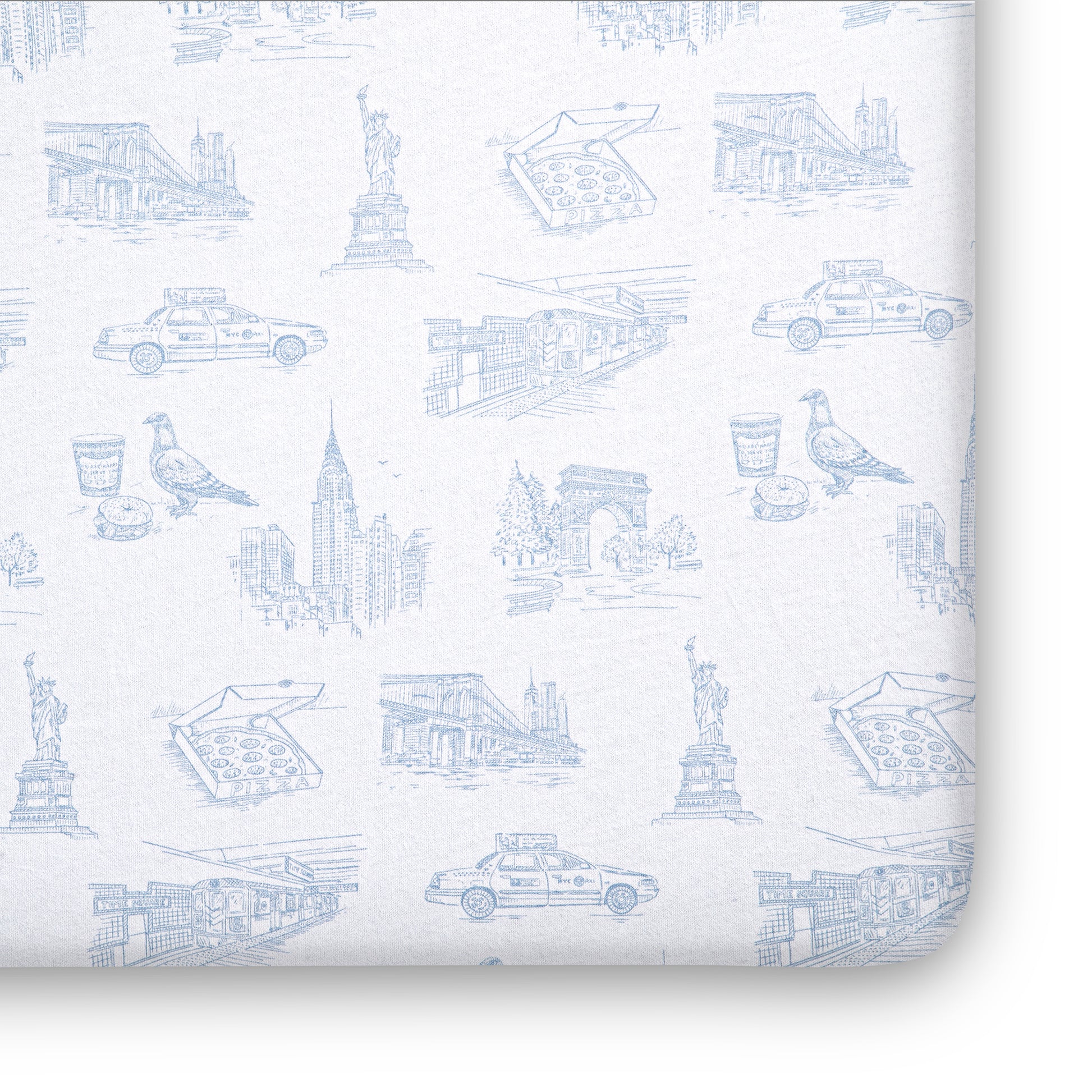 NYC Toile Blue