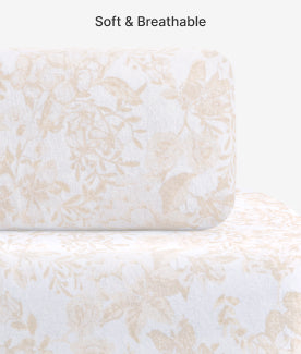 Close-up of a soft, breathable material with a marble pattern.