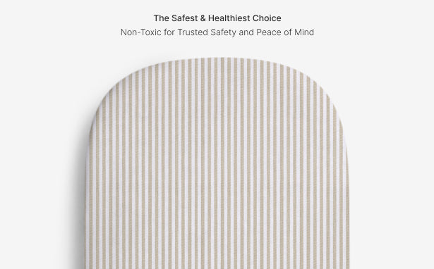 Textured product with striped pattern on a white background