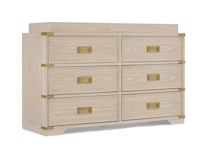 Paris 6 Drawer Dresser - Whitewash Ash - Media 45247722684708