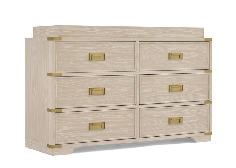 Paris 6 Drawer Dresser - Whitewash Ash - Media 45247722684708