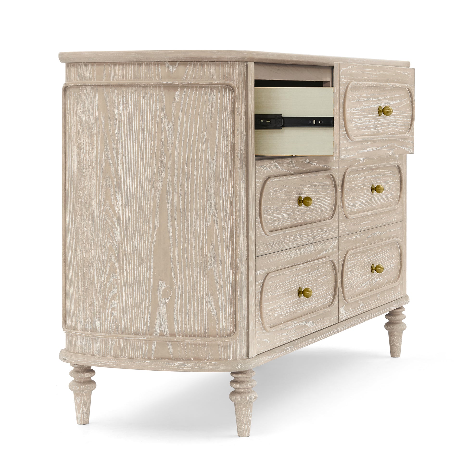 Provence 6 Drawer Dresser - Whitewash Ash - Product image 12
