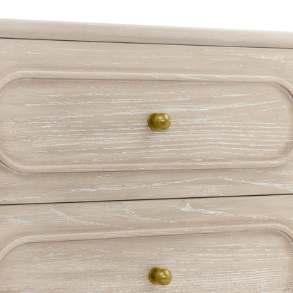 Provence 6 Drawer Dresser - Whitewash Ash - Media 45319848591652