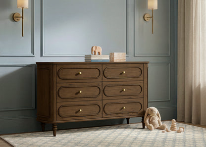 Provence 6 Drawer Dresser - Deep Brown Ash - Media 45319848493348