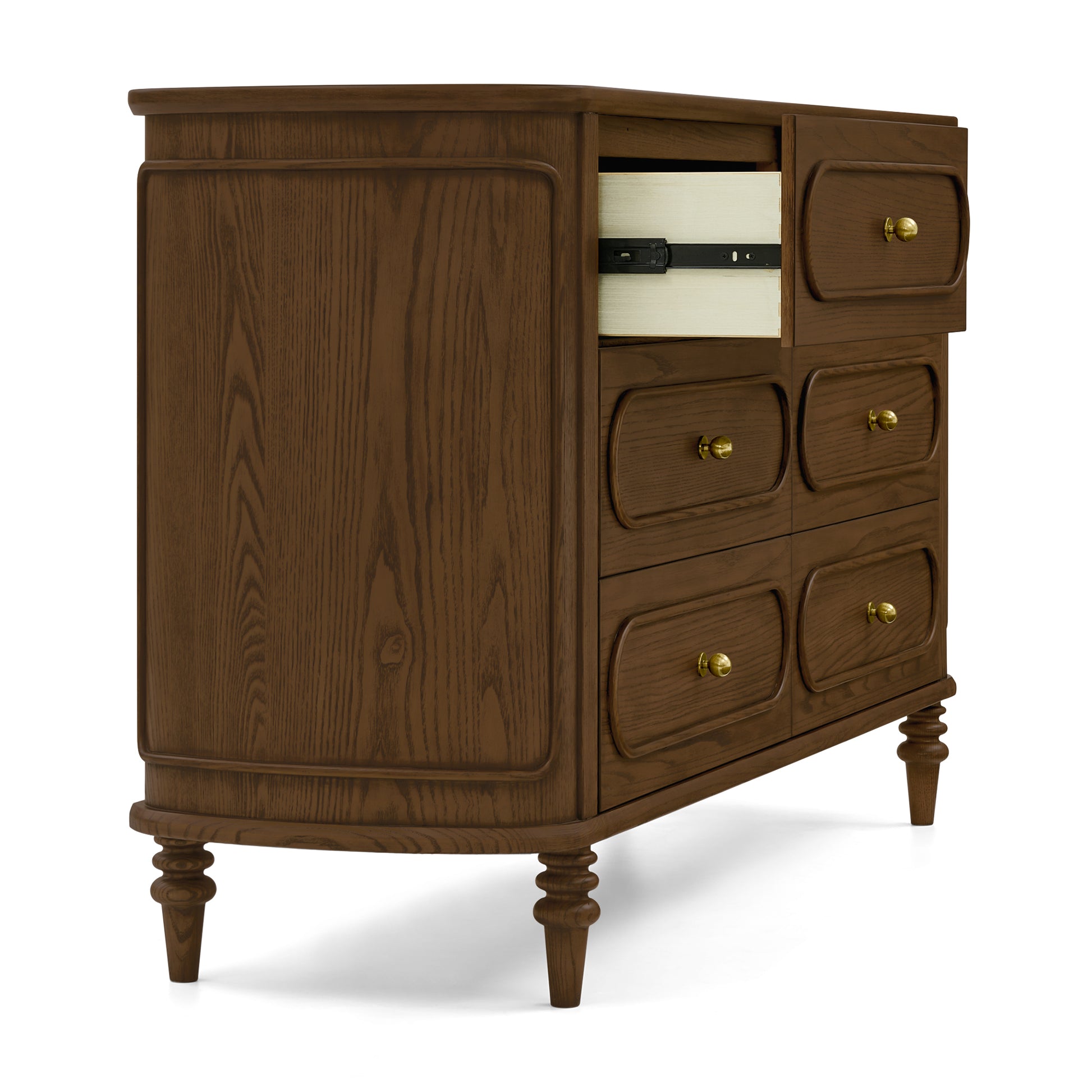 Provence 6 Drawer Dresser - Deep Brown Ash - Product image 25