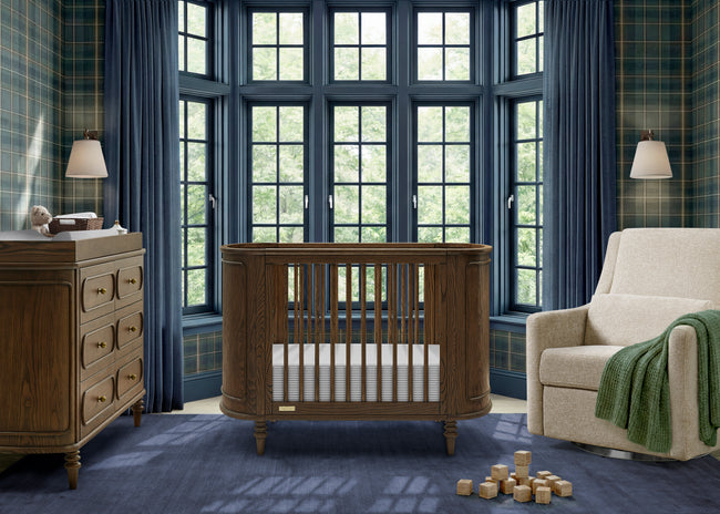 Complete the Look - Provence 4-in-1 Oval Convertible Crib & Breathable Luxury Mattress