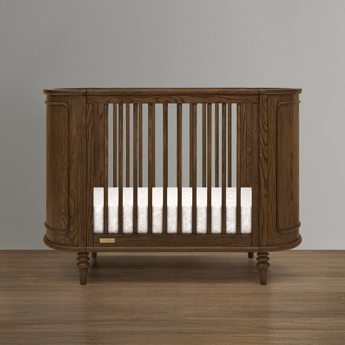 Provence 4-in-1 Oval Convertible Crib & Breathable Luxury Mattress - 
