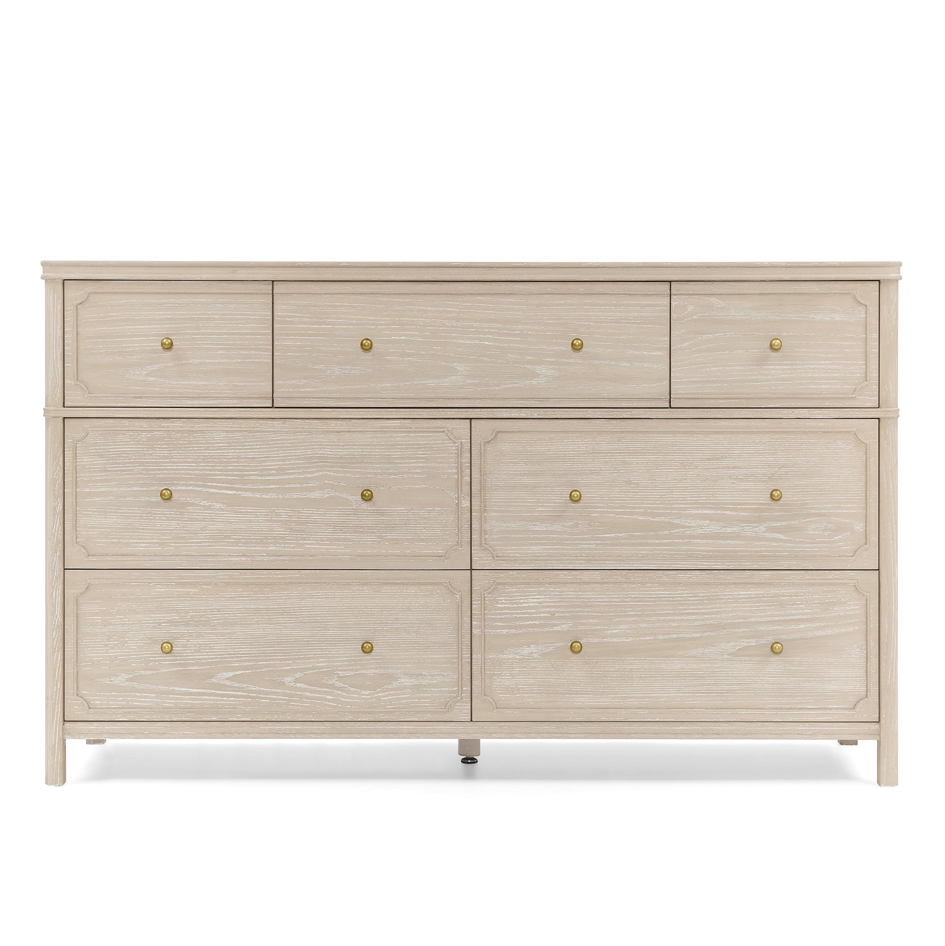 Wells 7 Drawer Dresser - Whitewash Ash - Product image 9