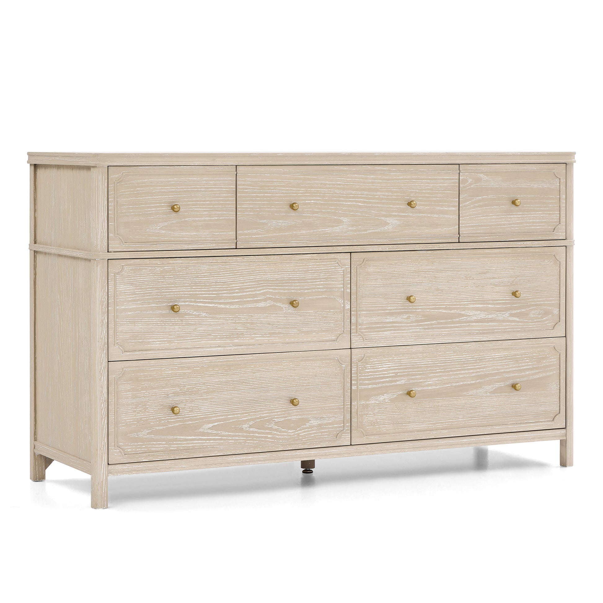Wells 7 Drawer Dresser - Whitewash Ash - Product image 10