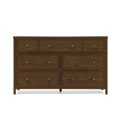 Wells 7 Drawer Dresser - Deep Brown Ash - Media 45319715717412