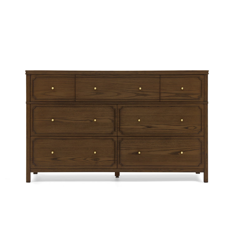 Wells 7 Drawer Dresser - Deep Brown Ash - Media 45319715717412