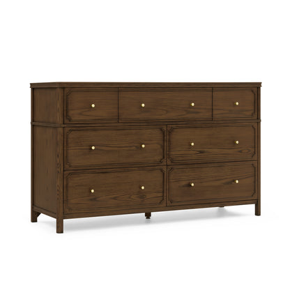 Wells 7 Drawer Dresser - Deep Brown Ash - Media 45319715684644