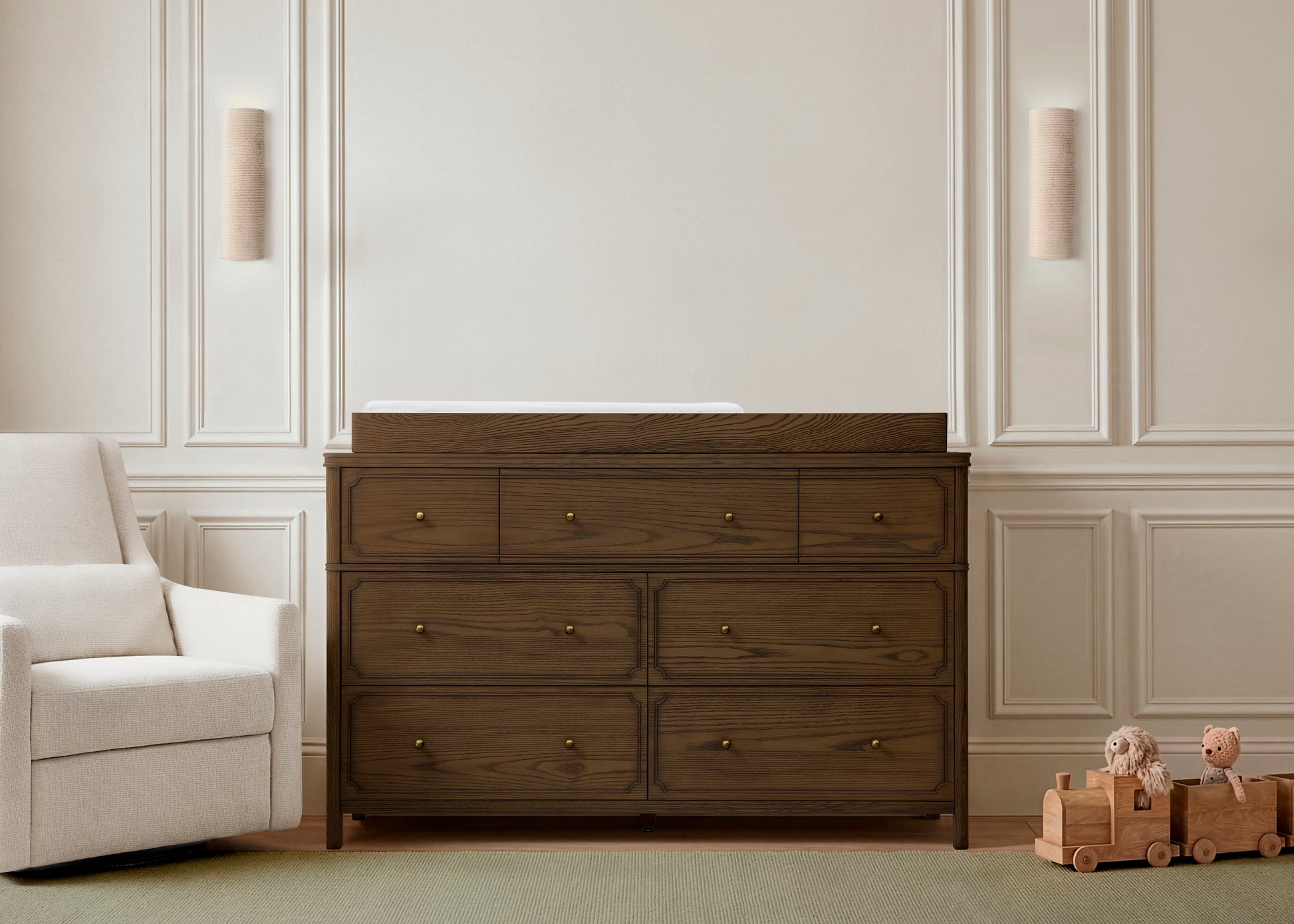 Wells 7 Drawer Dresser - Deep Brown Ash - Product image 15