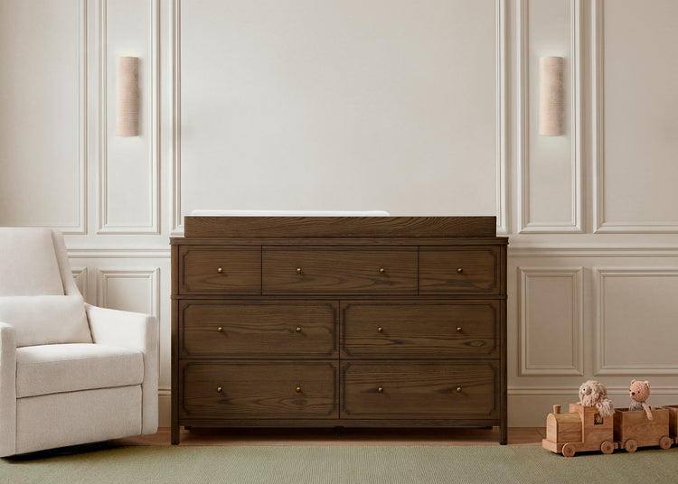 Wells 7 Drawer Dresser - Deep Brown Ash - Media 45319715750180