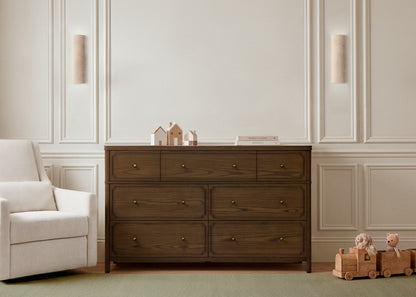 Wells 7 Drawer Dresser - Deep Brown Ash - Media 45319715782948