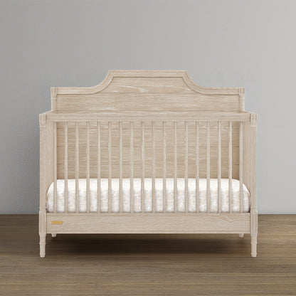 Lucca 6-in-1 Convertible Crib - Whitewash Ash - Media 45316852252964