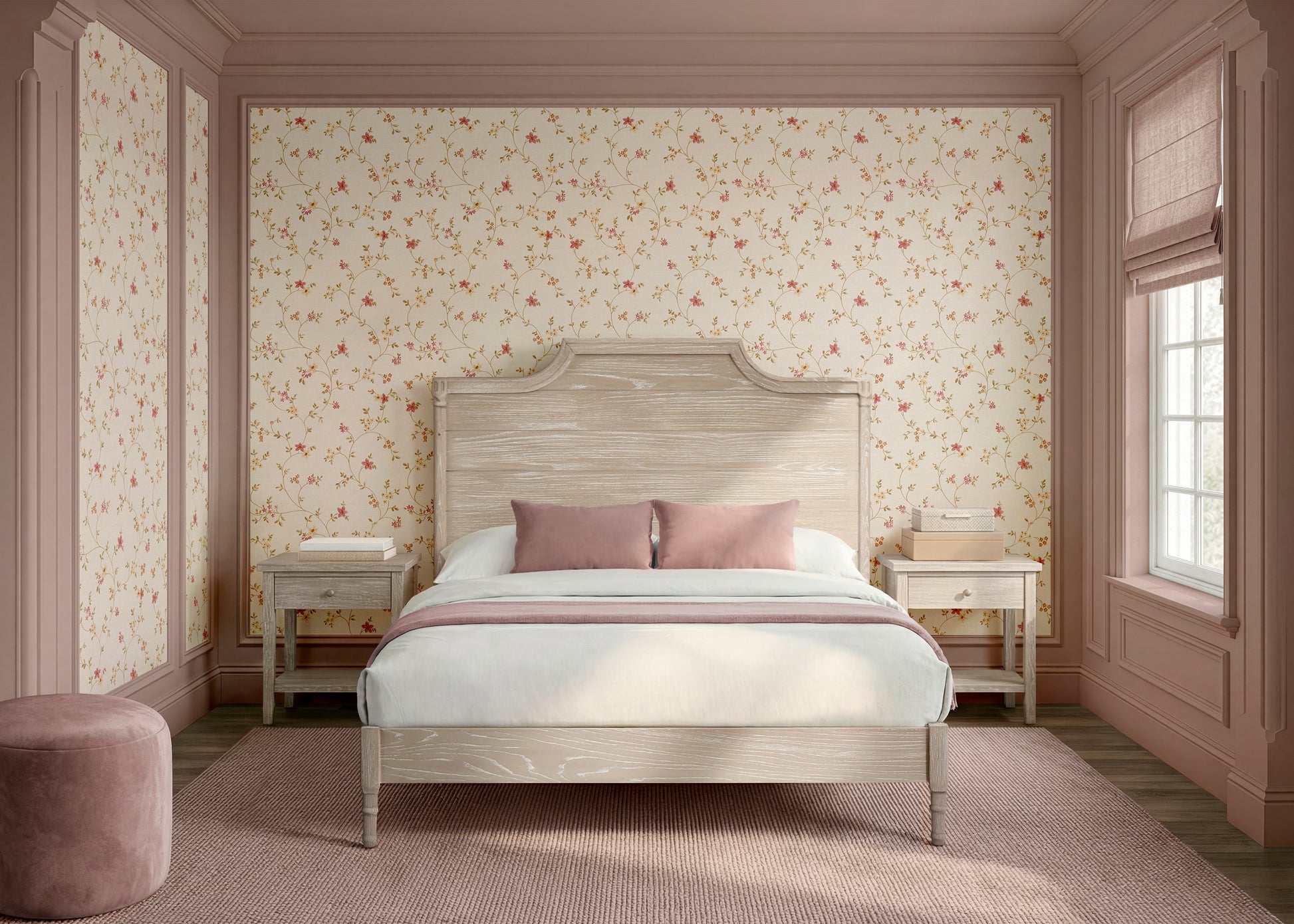 Lucca Full Size Bed Rails - Conversion Kit Only - Whitewash Ash - Product image 1