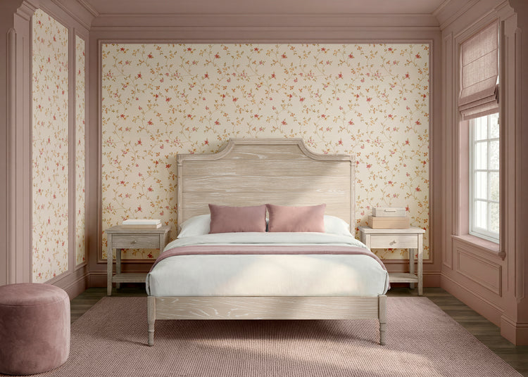 Lucca Full Size Bed Rails - Conversion Kit Only - Whitewash Ash - Media 45341923246372