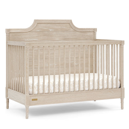 Lucca 6-in-1 Convertible Crib - Whitewash Ash - Media 45316846879012