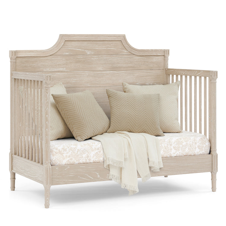 Lucca 6-in-1 Convertible Crib - Whitewash Ash - Media 45316846813476