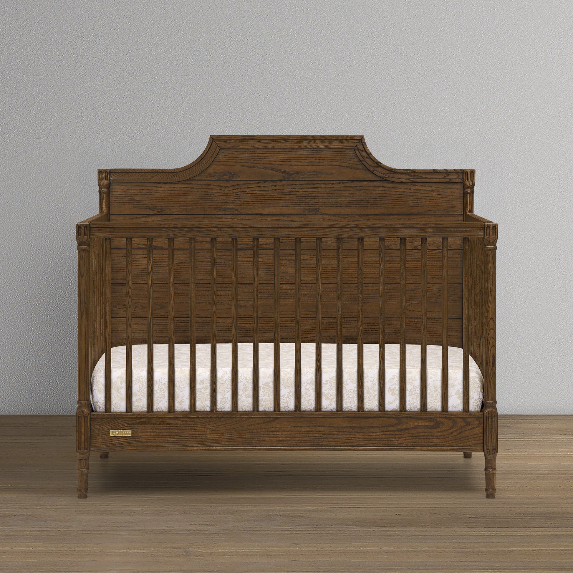 Lucca 6-in-1 Convertible Crib - Deep Brown Ash - Product image 1