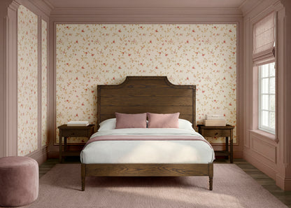 Lucca Full Size Bed Rails - Conversion Kit Only - Deep Brown Ash - Media 45341923016996