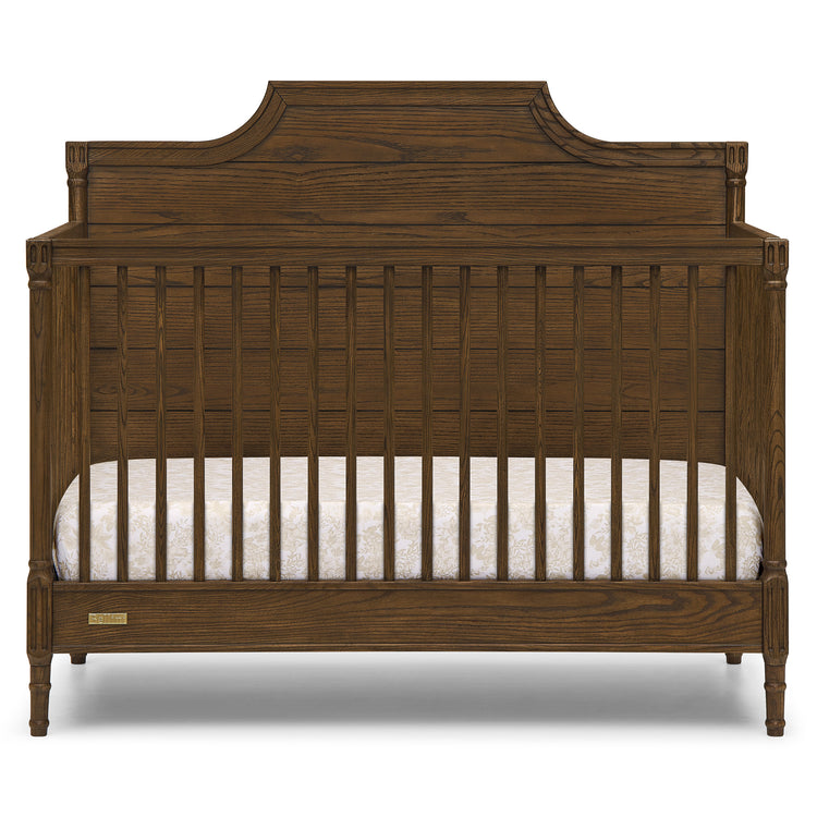 Lucca 6-in-1 Convertible Crib - Deep Brown Ash - Media 45316903239972
