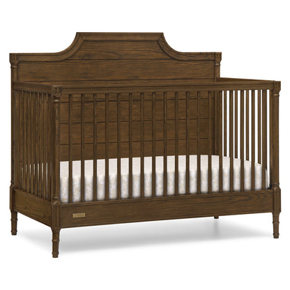 Lucca 6-in-1 Convertible Crib - Deep Brown Ash - Media 45316903207204