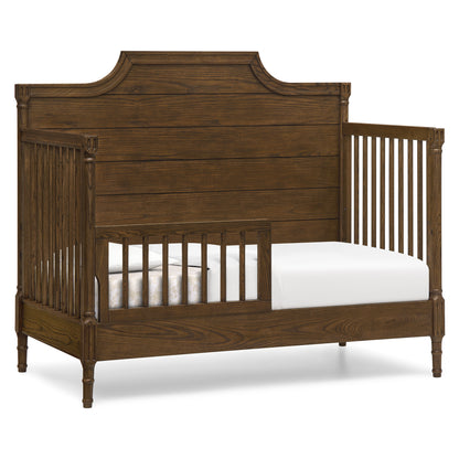 Lucca Toddler Guardrail - Deep Brown Ash - Media 45319593197860