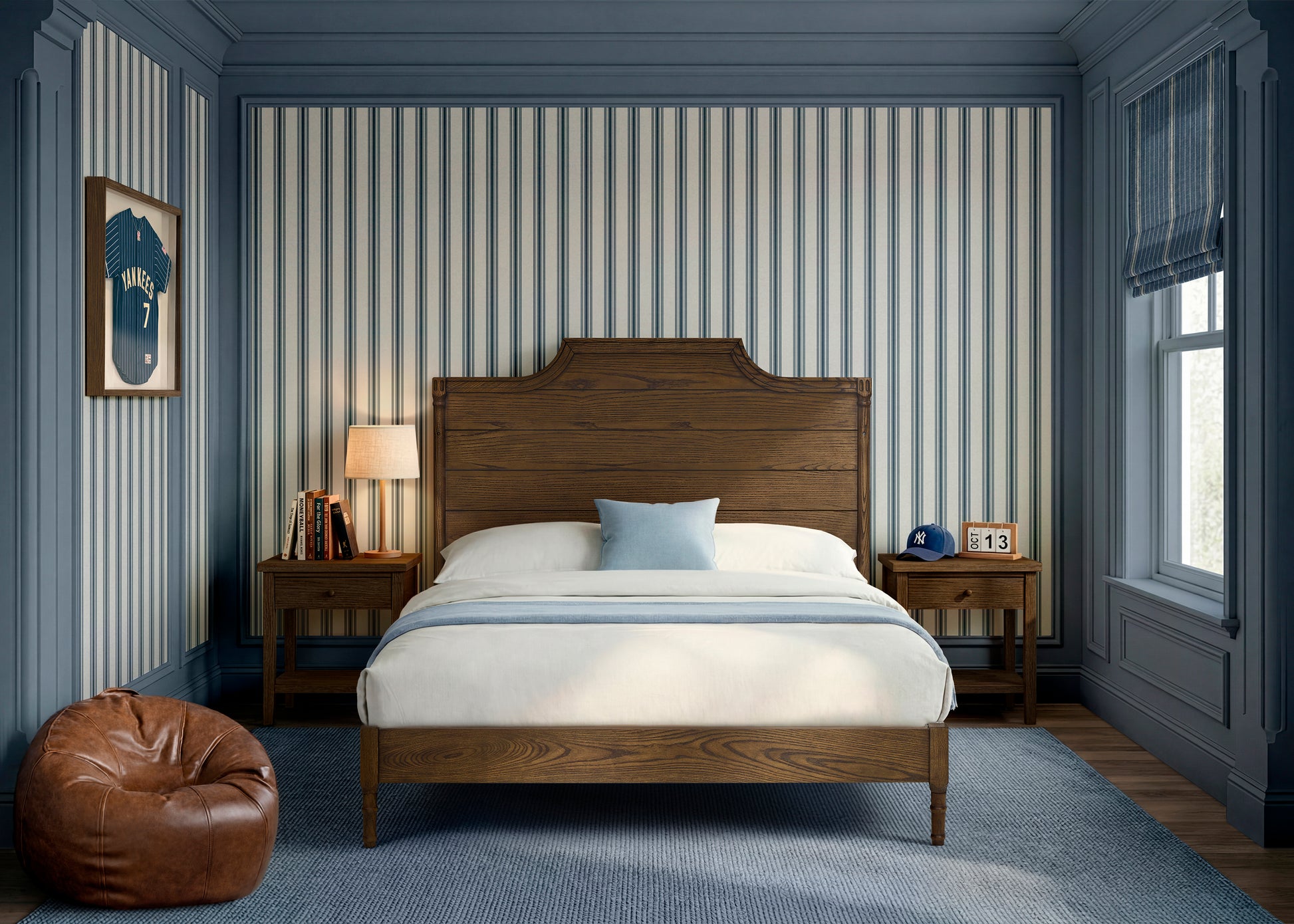 Lucca Full Size Bed Rails - Conversion Kit Only - Deep Brown Ash - Product image 7