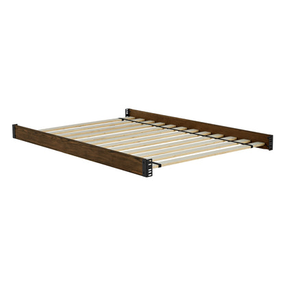 Lucca Full Size Bed Rails - Conversion Kit Only - Deep Brown Ash - Media 45319615381796