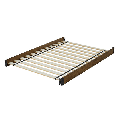 Lucca Full Size Bed Rails - Conversion Kit Only - Deep Brown Ash - Media 45319615349028