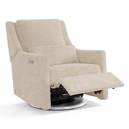 Seoul Power Recliner with USB-C Charging Ports, Nightlight & Lumbar Pillow - Sand - Media 44036770234660