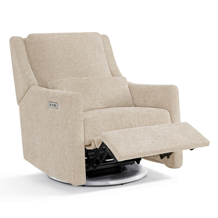 Seoul Power Recliner with USB-C Charging Ports, Nightlight & Lumbar Pillow - Sand - Media 44036770234660