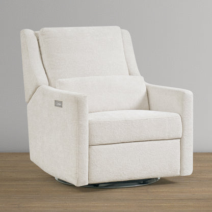 Seoul Power Recliner with USB-C Charging Ports, Nightlight & Lumbar Pillow - Snow - Media 44479534858532