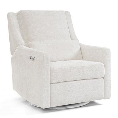 Seoul Power Recliner with USB-C Charging Ports, Nightlight & Lumbar Pillow - Snow - Media 44036743594276