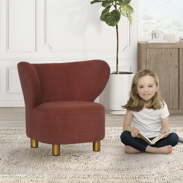 Cocoon Kids’ Upholstered Chair - Pink Cocoon - Media 41620437664036